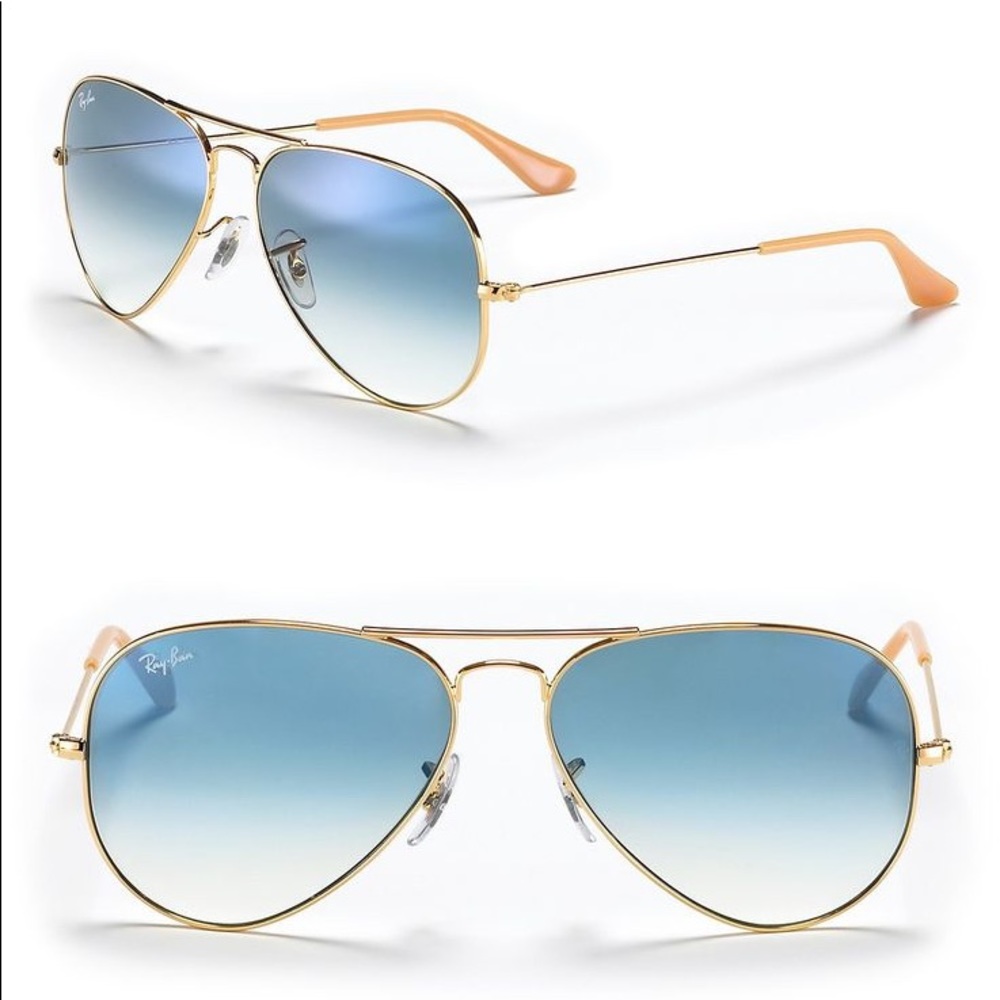 Blue gradient Ray-Ban aviators